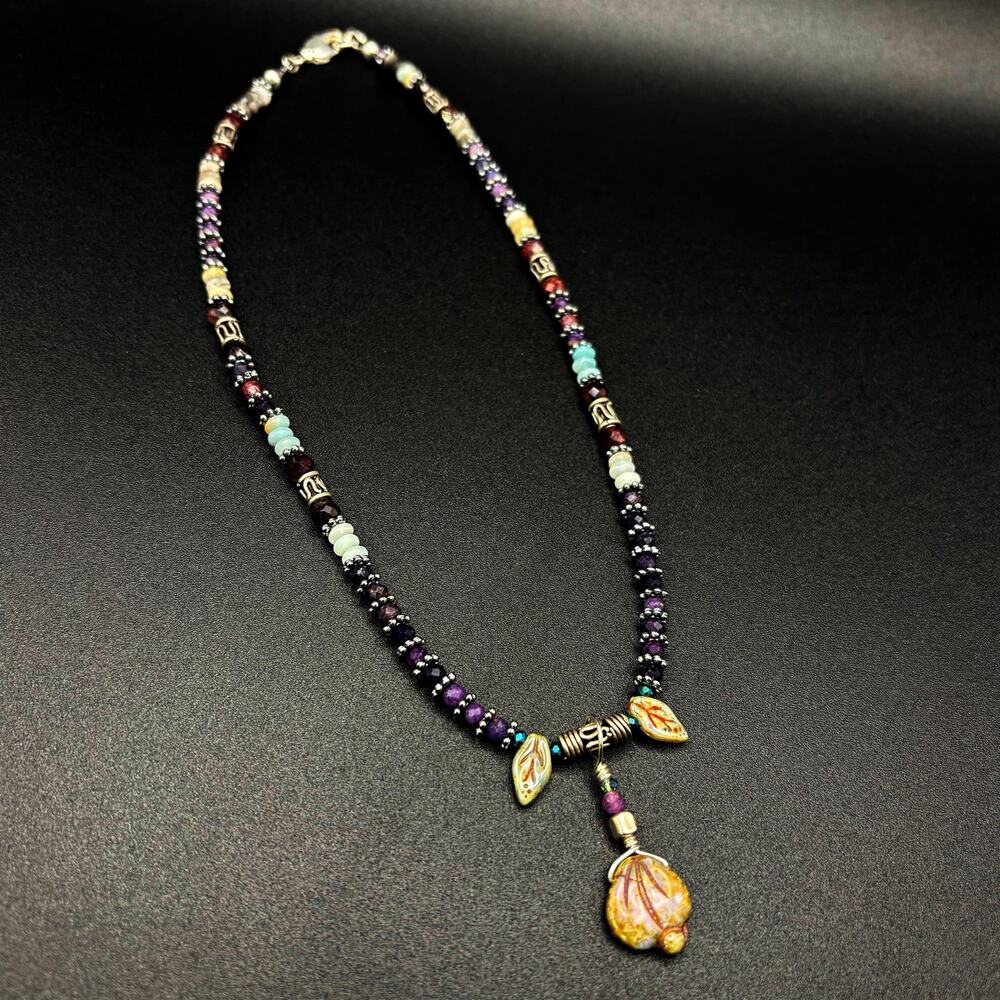 Amazonite Faceted Crystal Necklace - Picture 7 of 11
